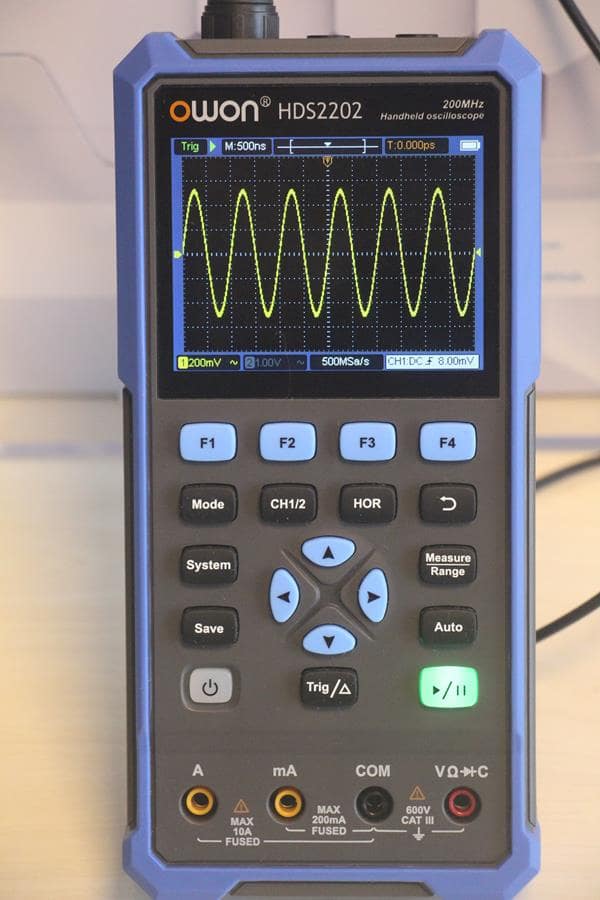 OWON HDS2202 Handheld Oscilloscope &Multimeter – 200 MHz
