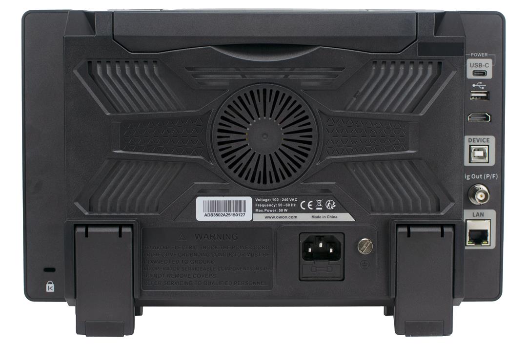 OWON ADS3502A Oscilloscope – 500 MHz, 2CH, 10.1” Touchscreen, 12-Bit