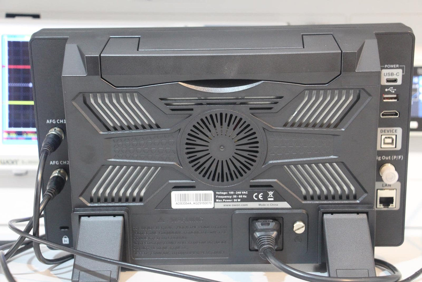 Owon ADS3354A Oscilloscope - 350MHz - 4 Channels - 10" Touchscreen - 12 Bit