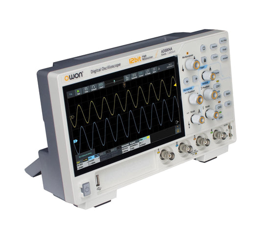 Owon ADS804A Oscilloscope – 70 MHz, 4CH, 7" Touchscreen, 12-Bit
