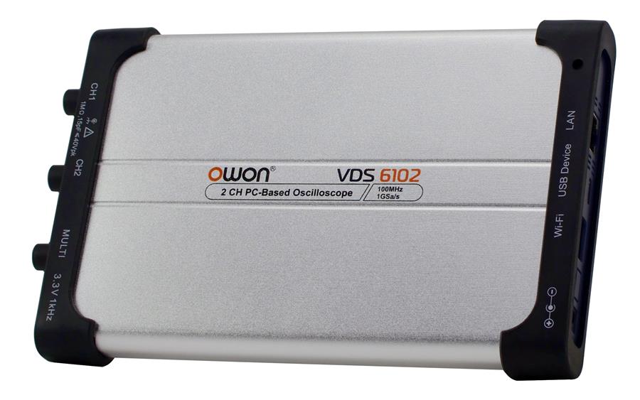 OWON VDS6102 Virtual PC Oscilloscope – 100 MHz, 2 Channel