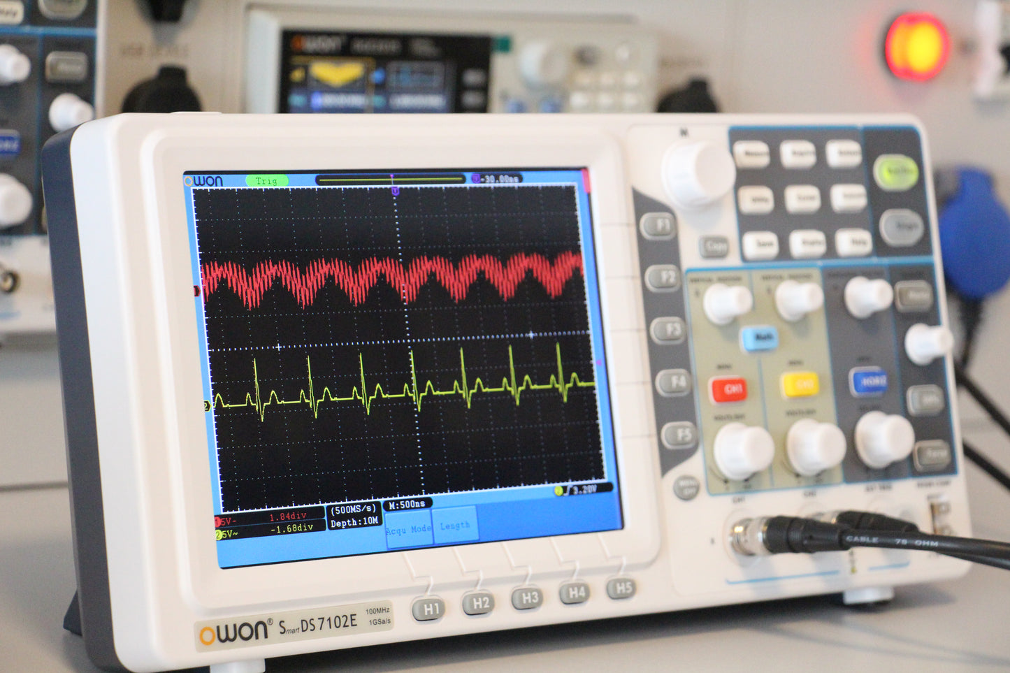 Owon SDS7102E Digital Oscilloscope – 100 MHz, 2 Channels, 8" Display