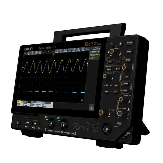 OWON ADS3352A Oscilloscope – 350 MHz, 2 Channels, 10.1” Touchscreen, 12-Bit