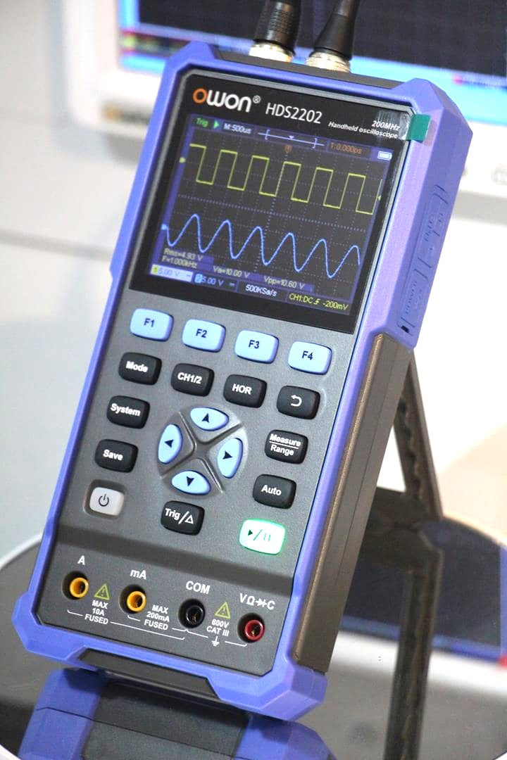 OWON HDS2202 Handheld Oscilloscope &Multimeter – 200 MHz