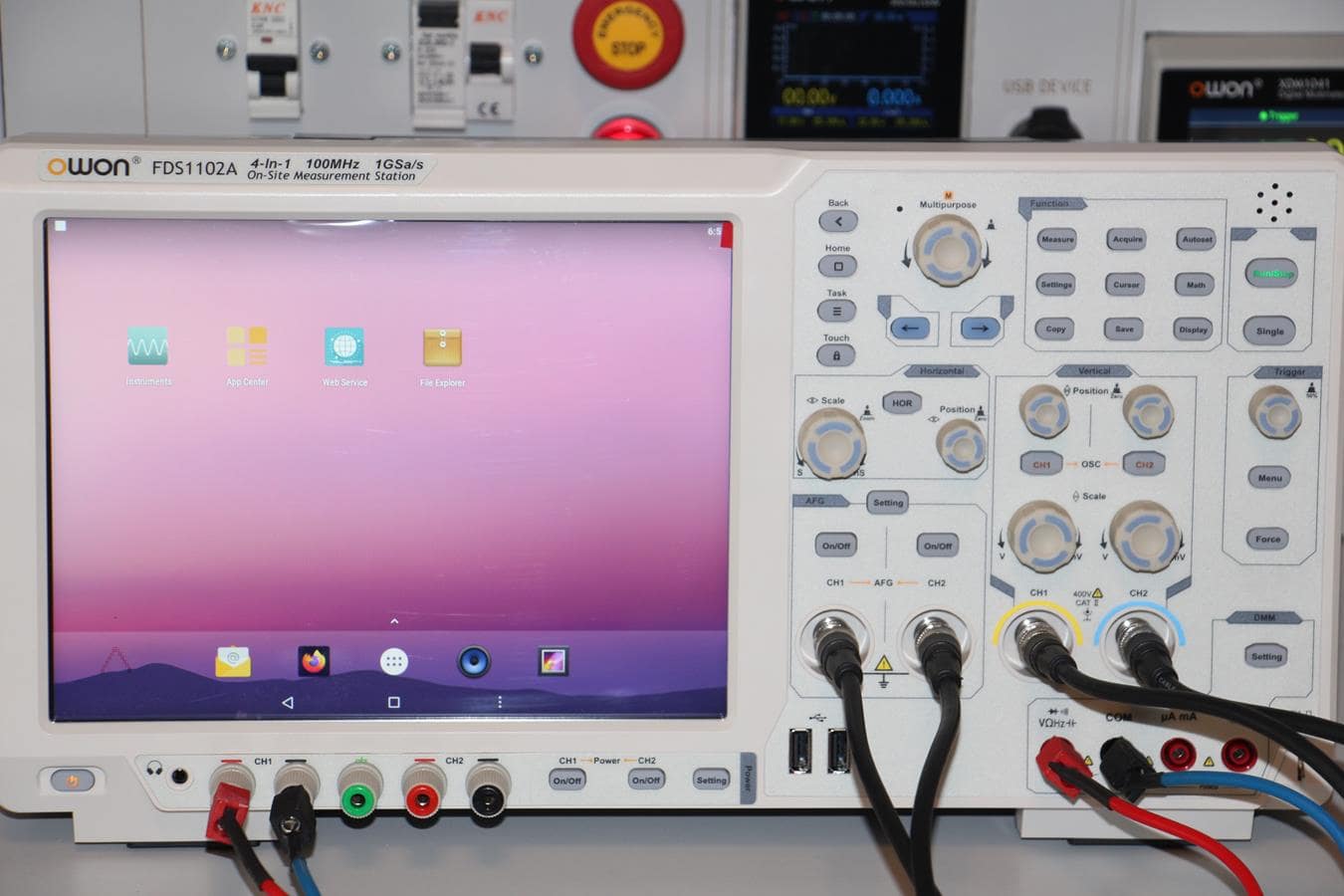 OWON FDS1102A Android-Based Multi-Function Oscilloscope – 100 MHz, 14-bit