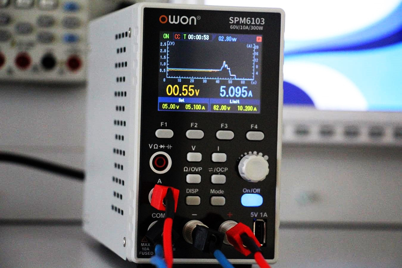 OWON SPM6103 DC Power Supply with Multimeter – 60 V / 10 A, 300 W