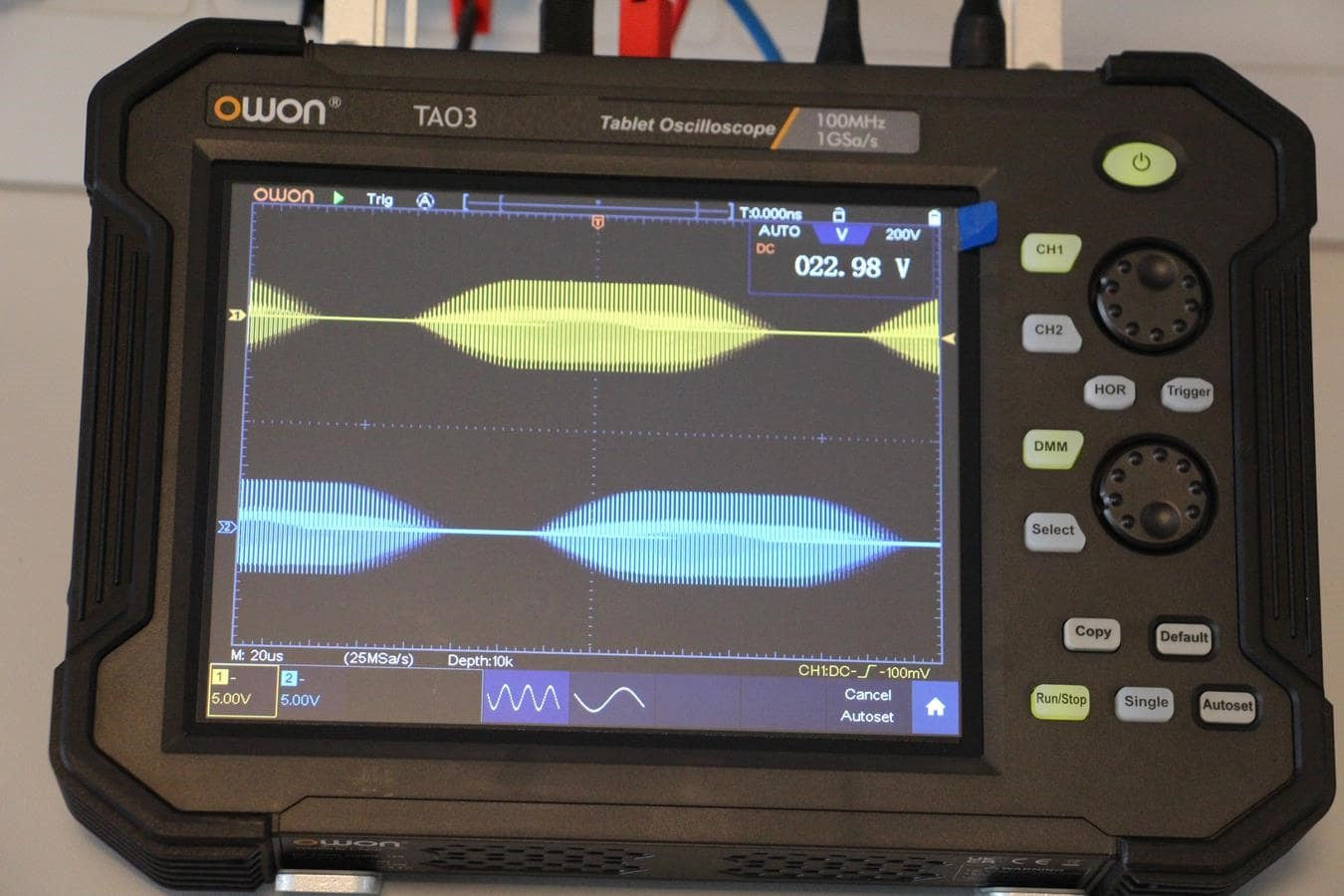 Owon TAO3072 Tablet Oscilloscope + Multimeter 70 MHz