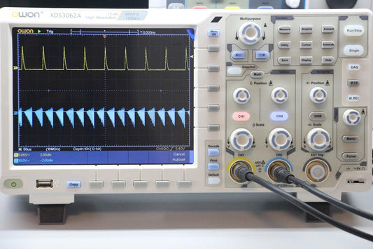 Owon XDS3062A Digital Oscilloscope – 60 MHz, 2 Channel, 8” Display, 12-bit