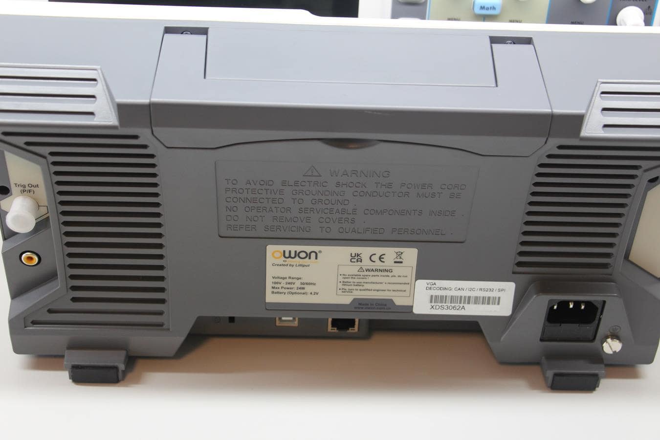 Owon XDS3062A Digital Oscilloscope – 60 MHz, 2 Channel, 8” Display, 12-bit