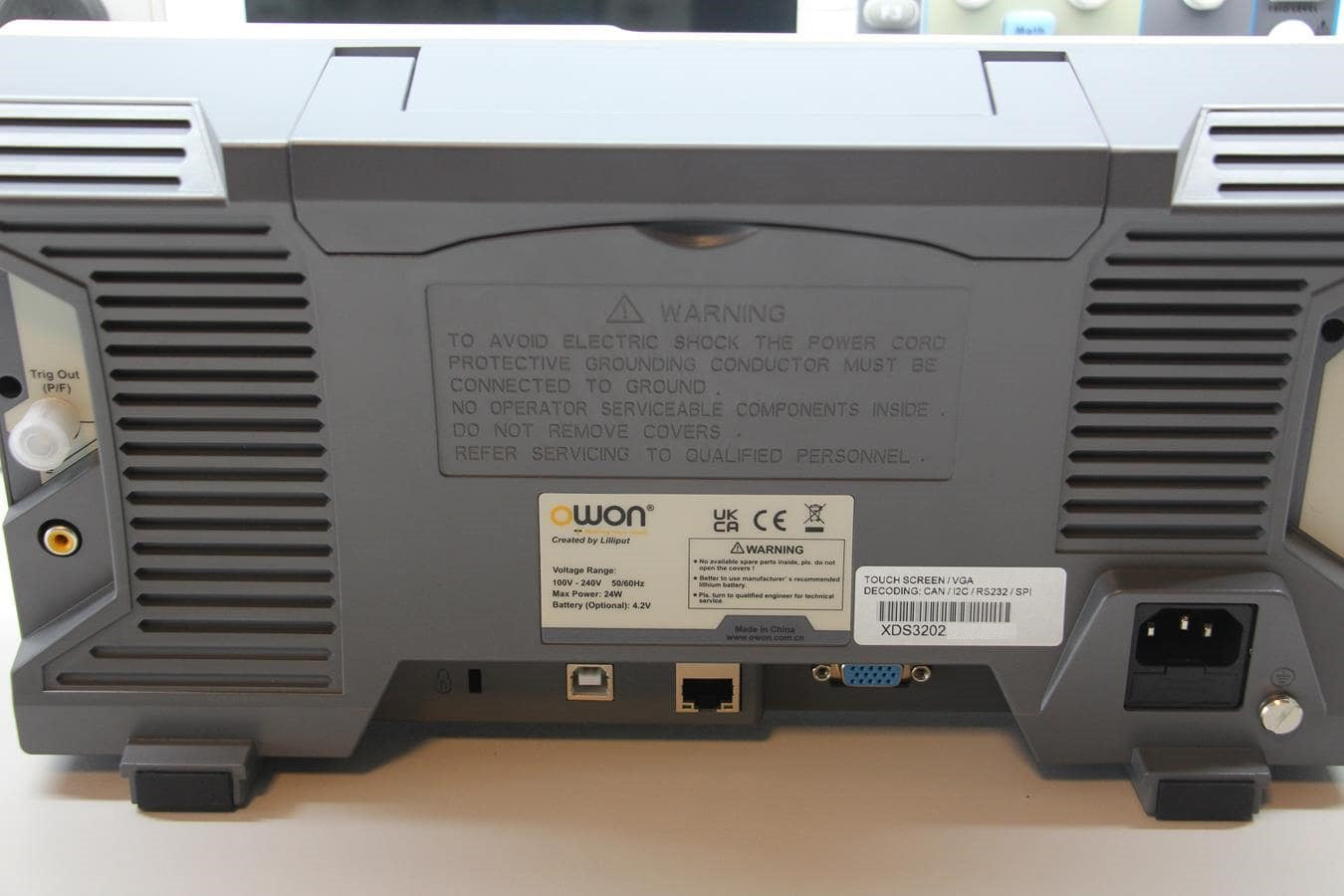 OWON XDS3202 Digital Oscilloscope – 200 MHz, 2 Channel, 8” Touch Display, 2 GS/s