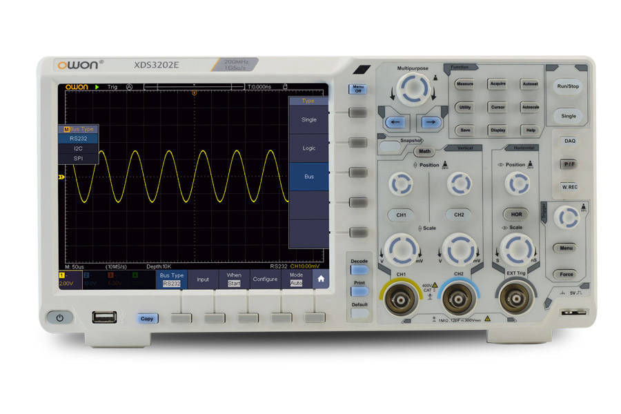 Owon XDS3062A Digital Oscilloscope – 60 MHz, 2 Channel, 8” Display, 12-bit