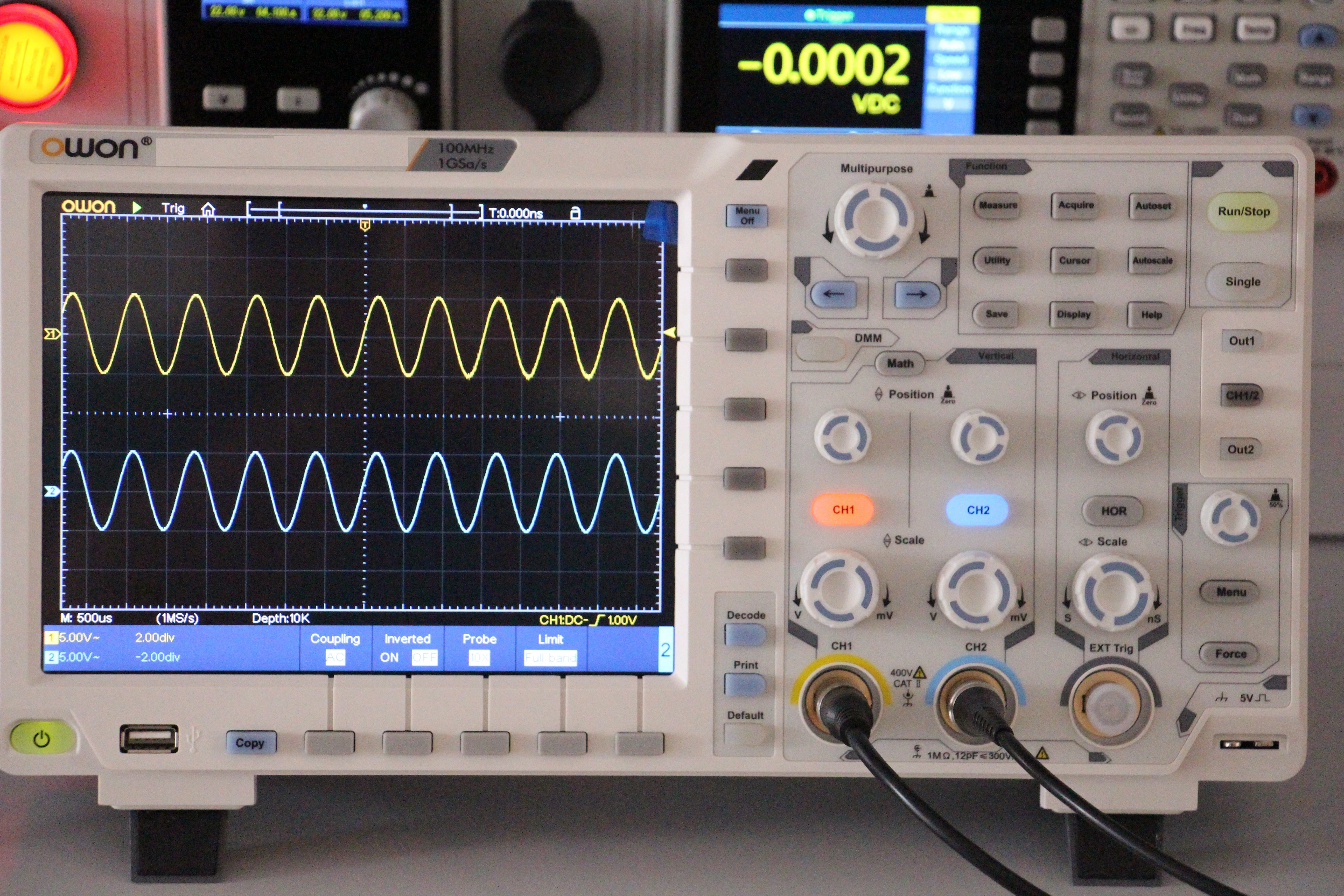 Owon XDS3202E Digital Oscilloscope – 200 MHz, 2 Channel, 8” Display, P ...