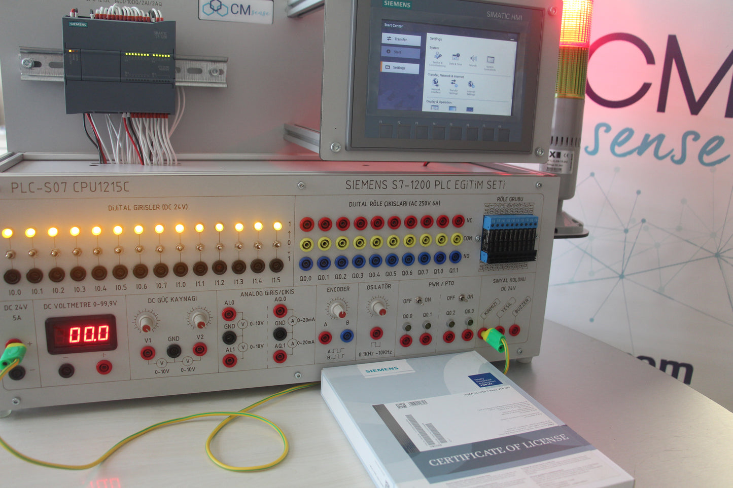 Panel Type PLC Training Set (Siemens S7-1215 / KTP700)