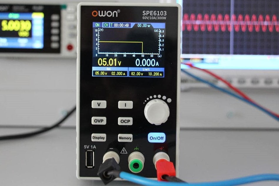 OWON SPE6103 DC Power Supply – 60 V / 10 A, 300 W