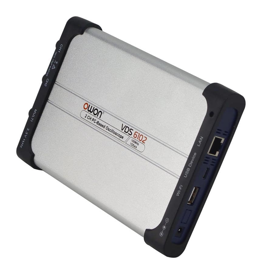 OWON VDS6102 Virtual PC Oscilloscope – 100 MHz, 2 Channel