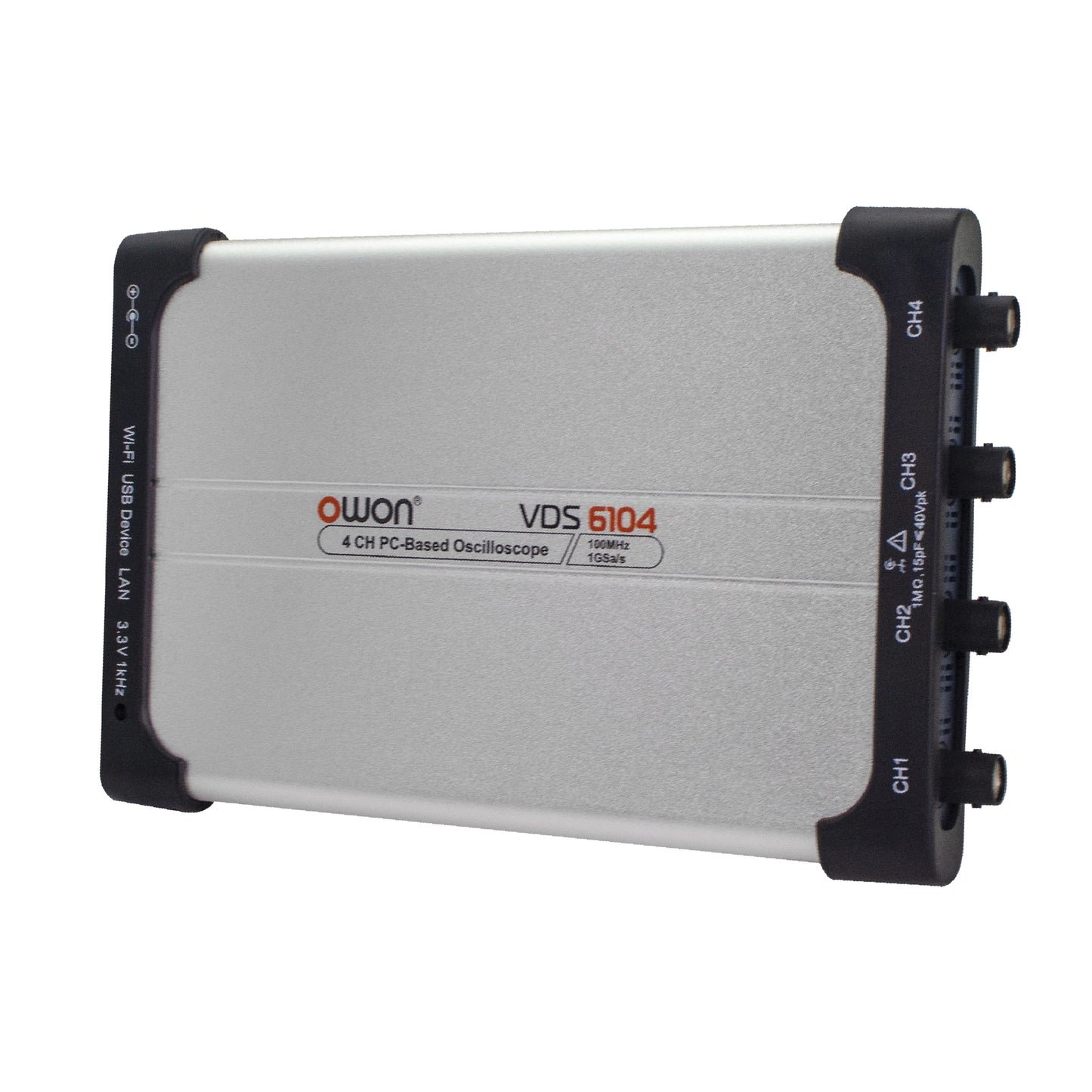 OWON VDS6104 Virtual PC Oscilloscope – 100 MHz, 4 Channel