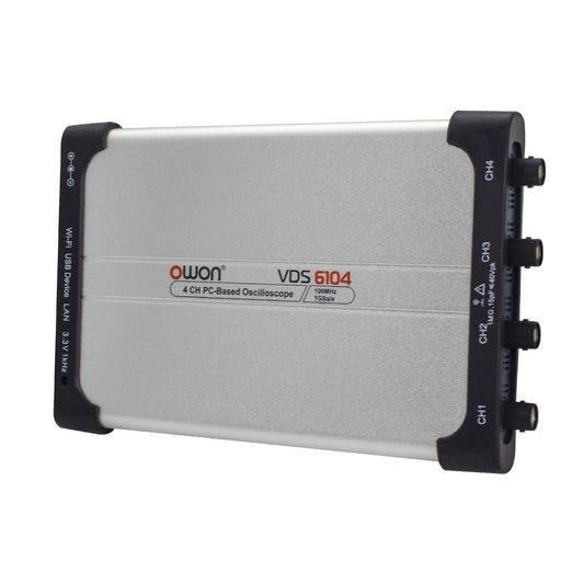 OWON VDS6104 Virtual PC Oscilloscope – 100 MHz, 4 Channel