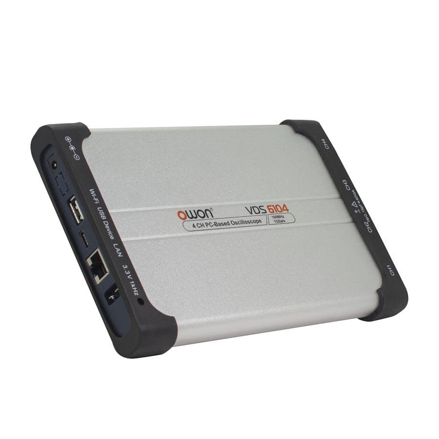 OWON VDS6104 Virtual PC Oscilloscope – 100 MHz, 4 Channel